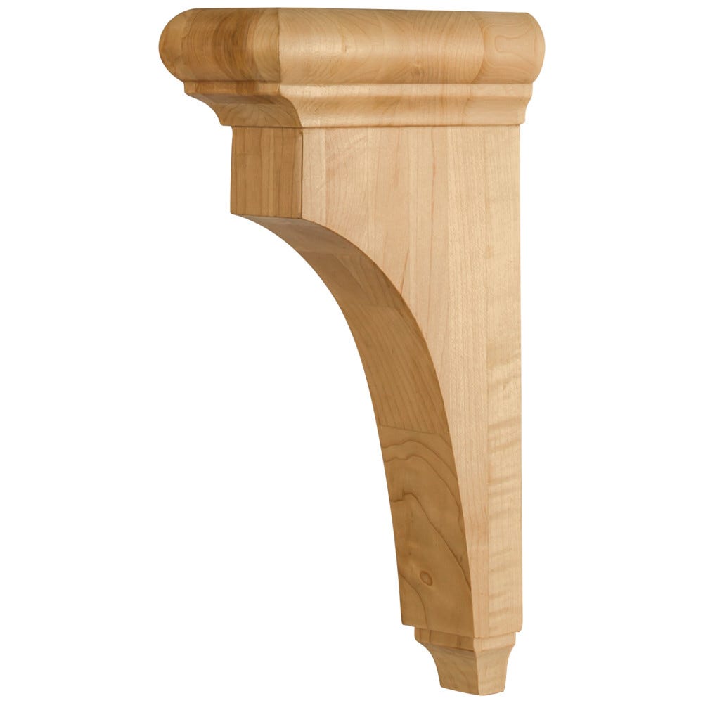 3" X 6-1/2" X 12" Transitional Corbel With Bullnose Cap And 1-1/2" Reveal