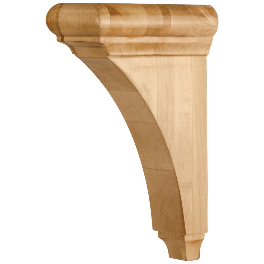 3" X 6-1/2" X 10" Transitional Corbel With Bullnose Cap And Cove Design