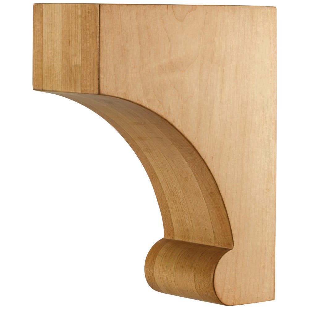 3" X 6" X 8" Modern Corbel With Bullnose Base