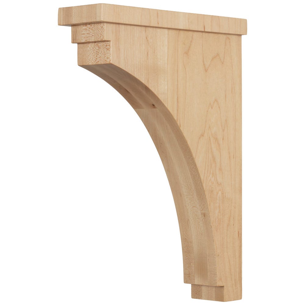 3" X 10" X 14" Smooth Shaker Corbel