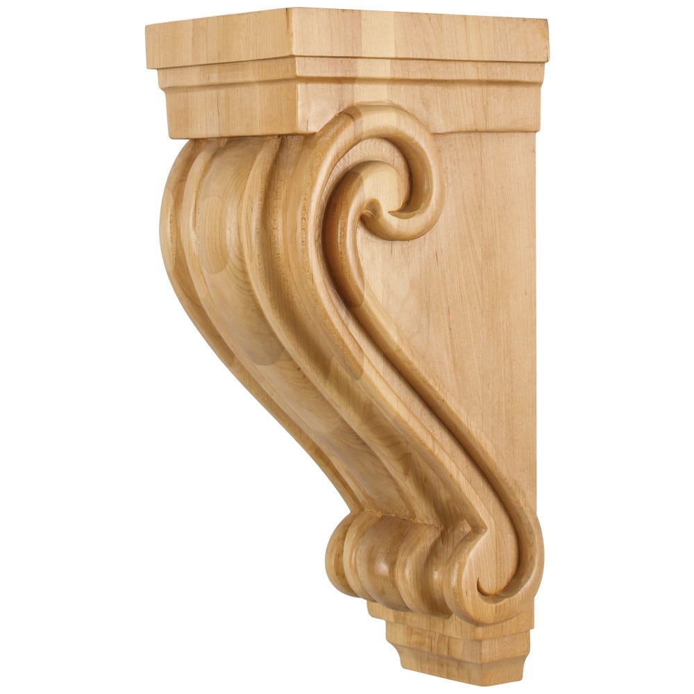 Medium Traditional Wood Corbel