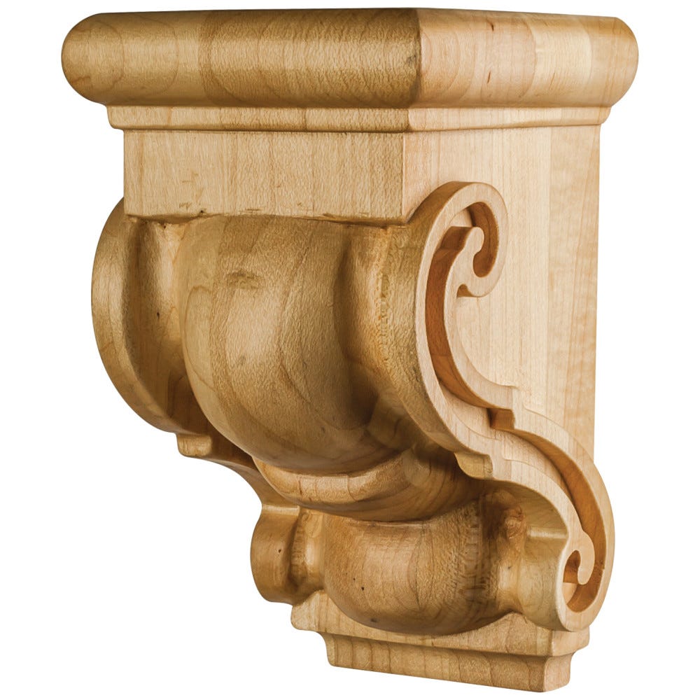 3-1/16" X 3-1/16" X 5" Traditional Bar Bracket Corbel