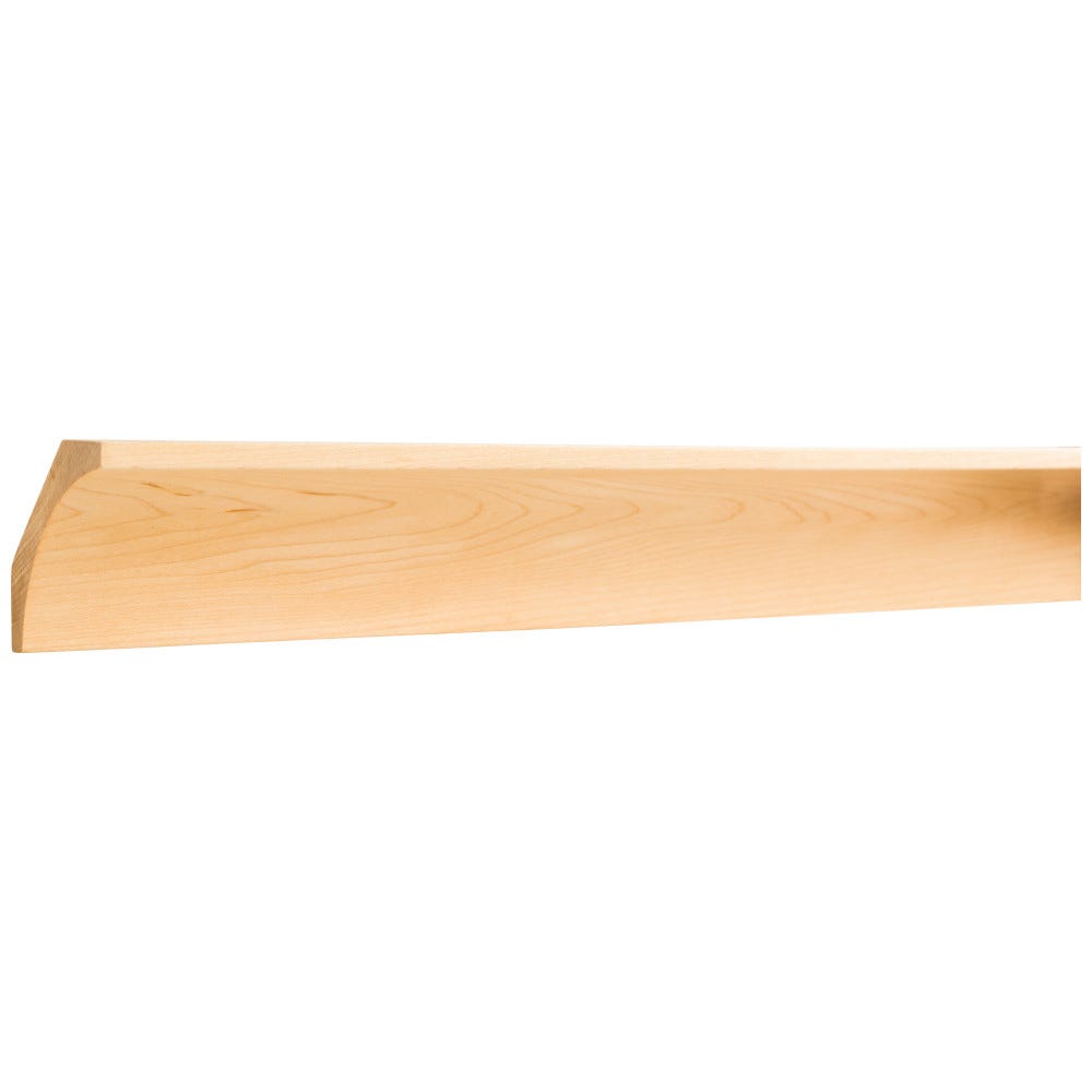 3/4" x 3" Cove Moulding in oak finish, perfect for elegant home interiors, made from high-quality oak wood.