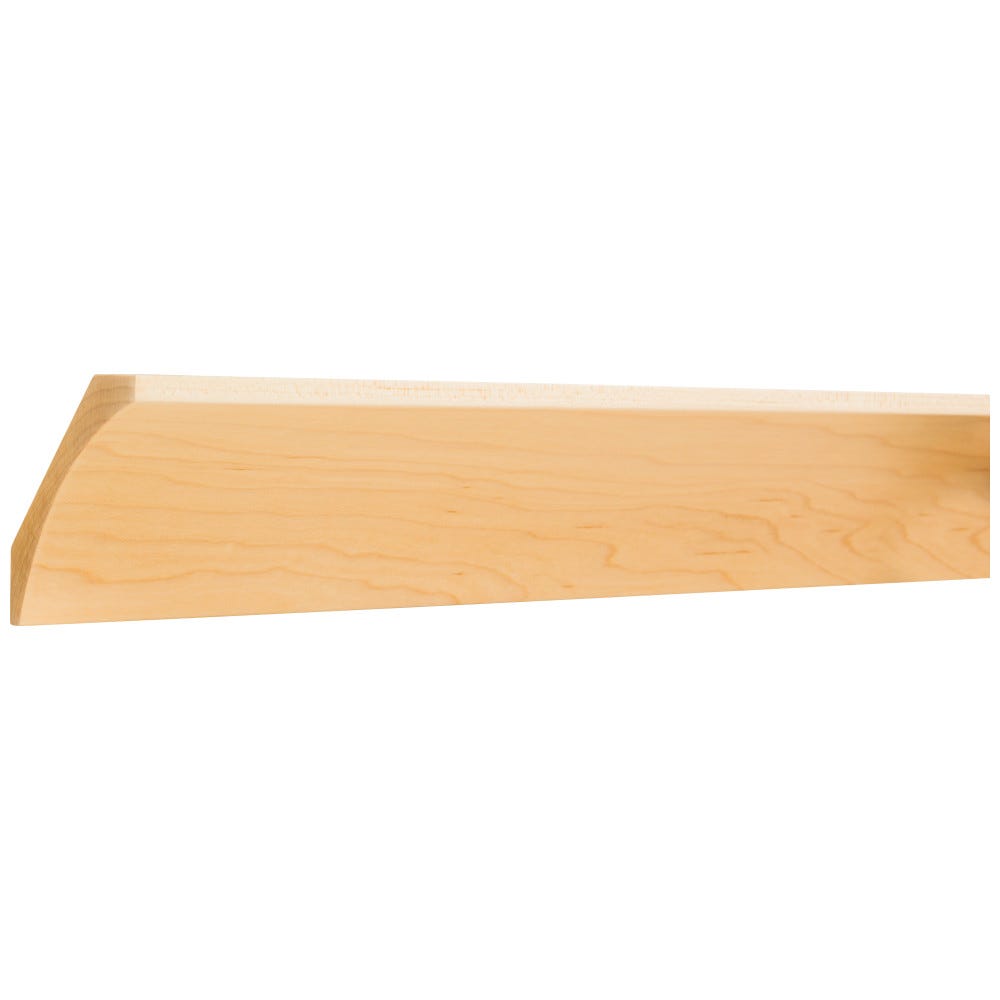 3/4" x 4" Cove Moulding in Hard Maple, premium quality wood finish
