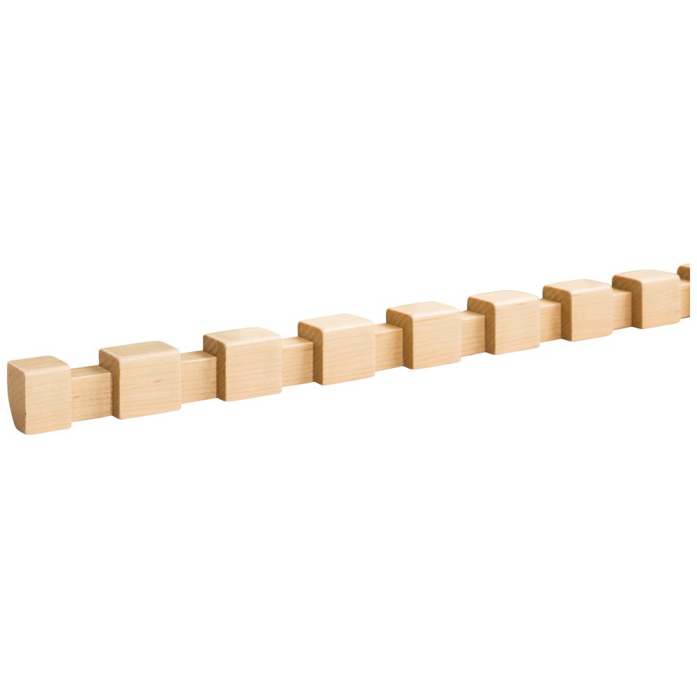 7/8" x 11/16" Poplar Dentil Moulding with 3/4" gap and 1" teeth, perfect for DC2 Crown Moulding