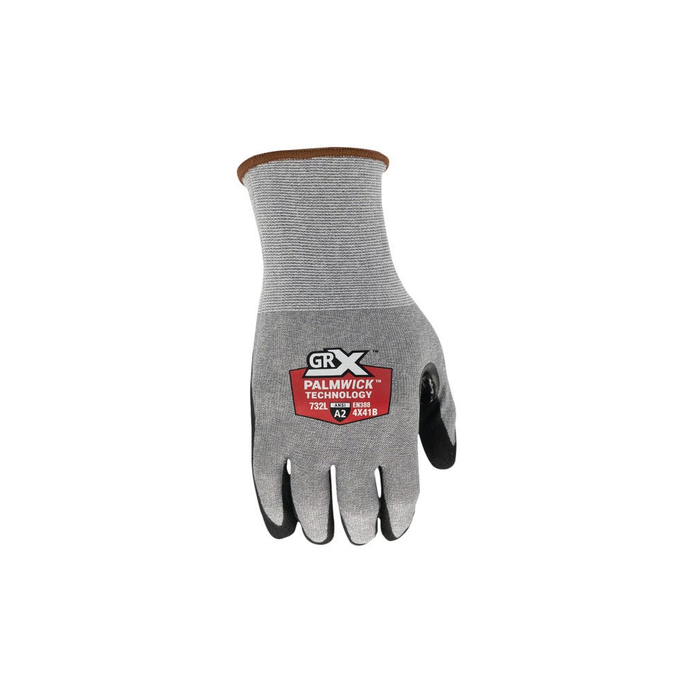 Large Grxgloves Cut732 18g Palmwick Nitrile / Ansi A3 Sold By The Pack Only 1 Pack Contains 6 Pairs Of Gloves.