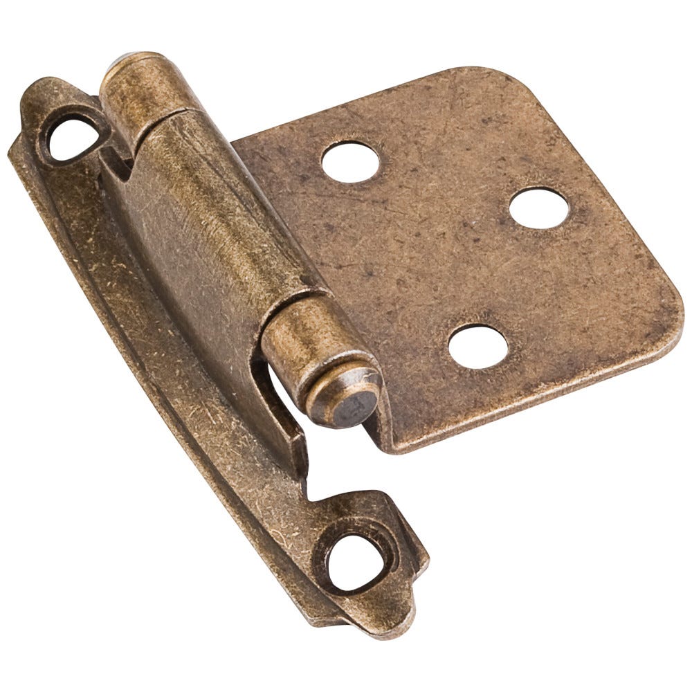 Burnished Brass Face Frame Self Closing Hinge 125 Ct, hardware resource, functional hardware