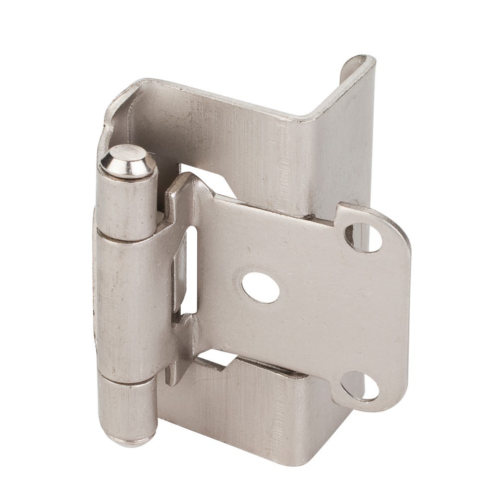 1/2" Overlay, 3/4" Frame Full Wrap Self Closing Hinge Without Screws
