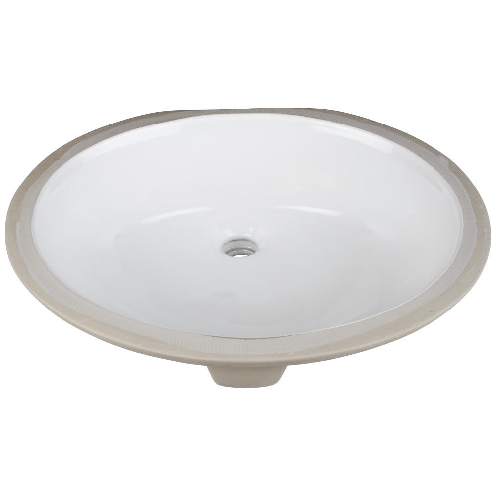 Undermount Porcelain Sink Basin 17" x 14" white ceramic material
