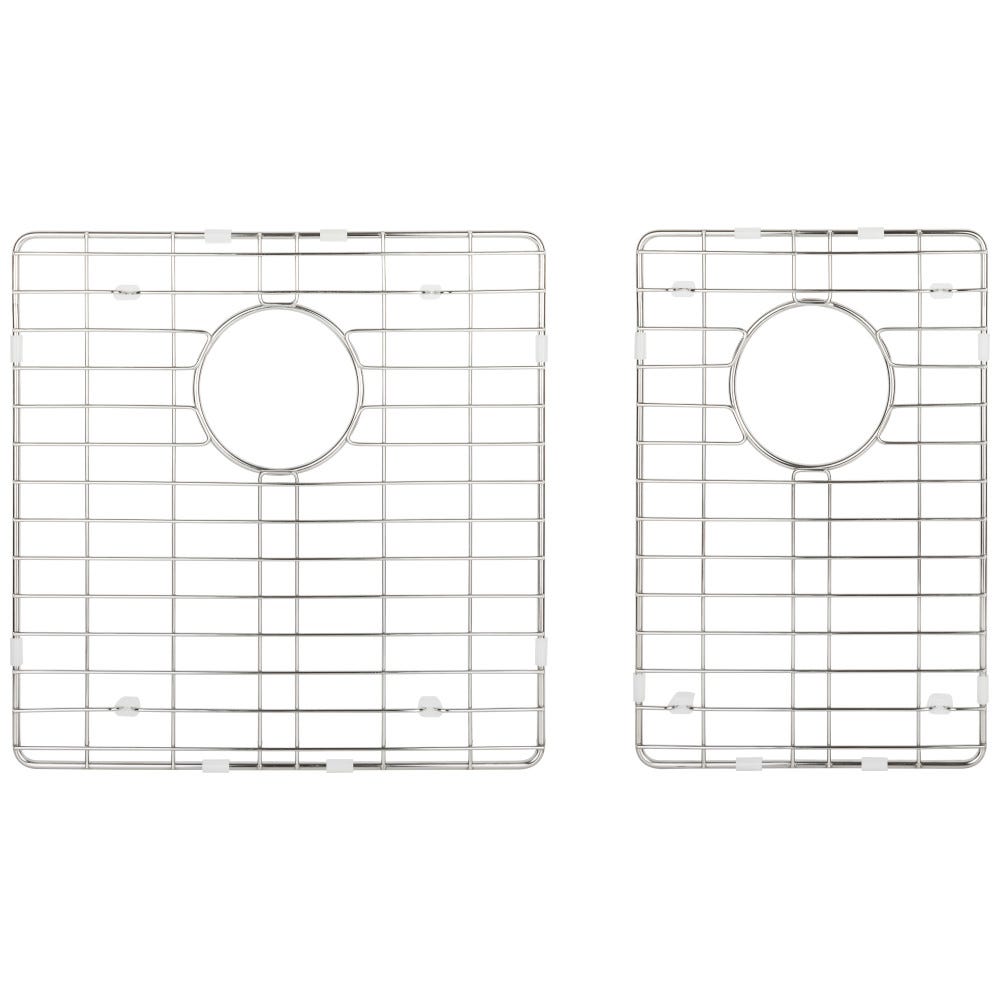 Stainless Steel Grid for HMS260 Sink, durable stainless steel finish, designed for optimal sink protection, set of 2