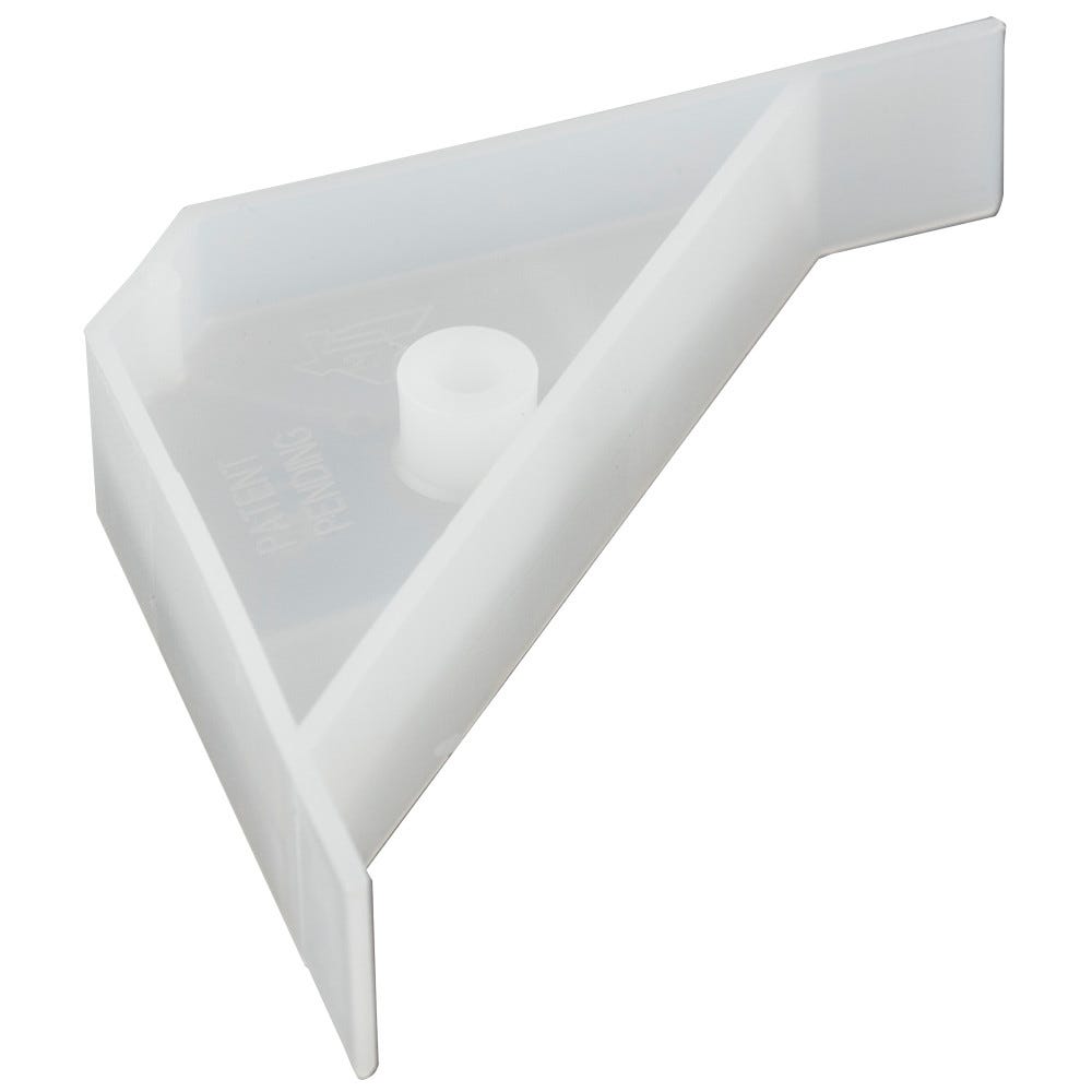 Corner Brace Natural Color with Boss and Lip No Tabs, functional hardware in natural finish