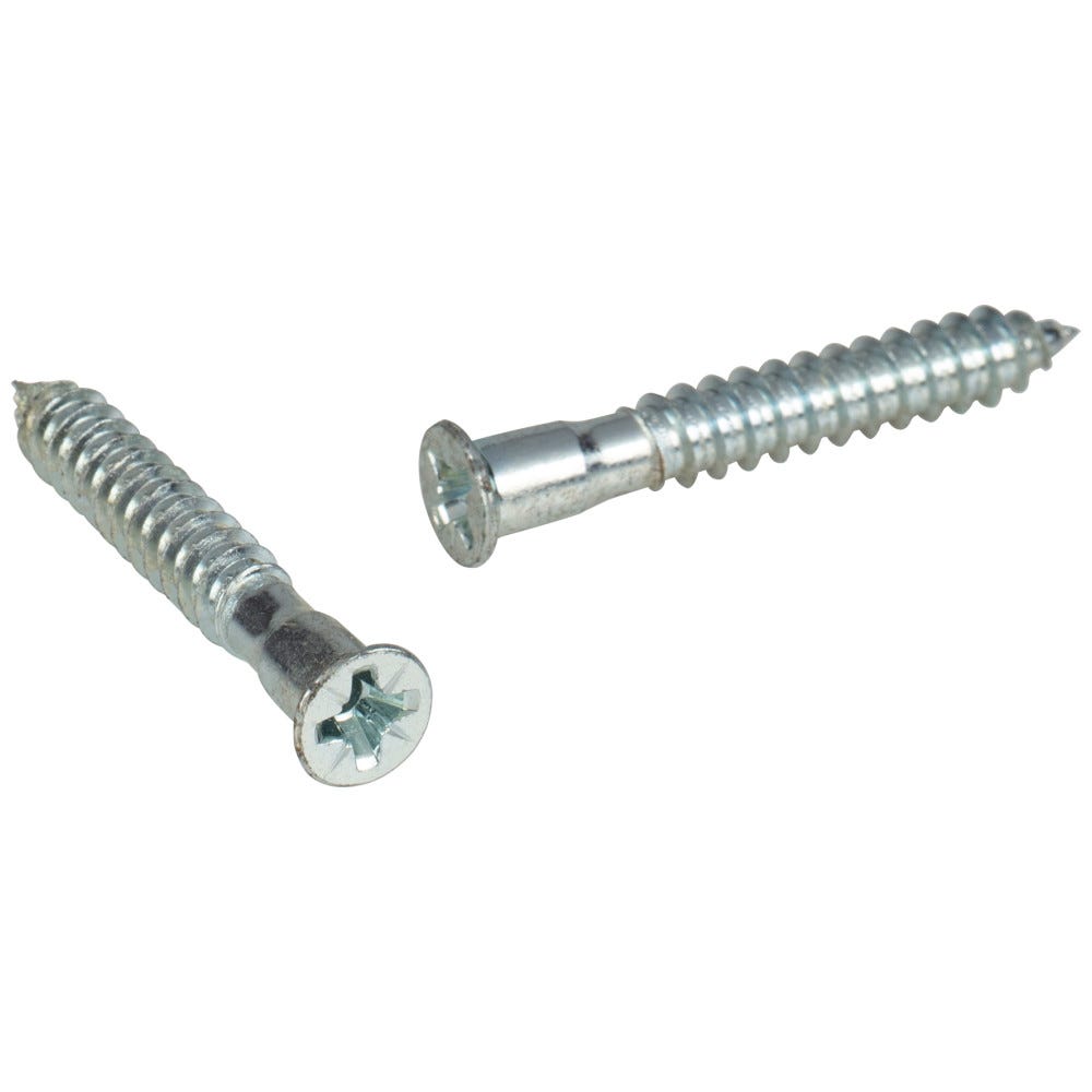 7mm x 50mm FH Pozi Con Screw with Point in zinc finish, box of 500, durable functional hardware