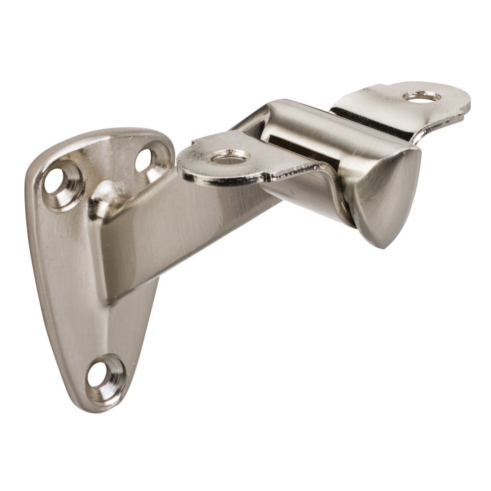 Heavy Duty Handrail Bracket Satin Nickel 1-7/16" x 2-1/2" metal hardware