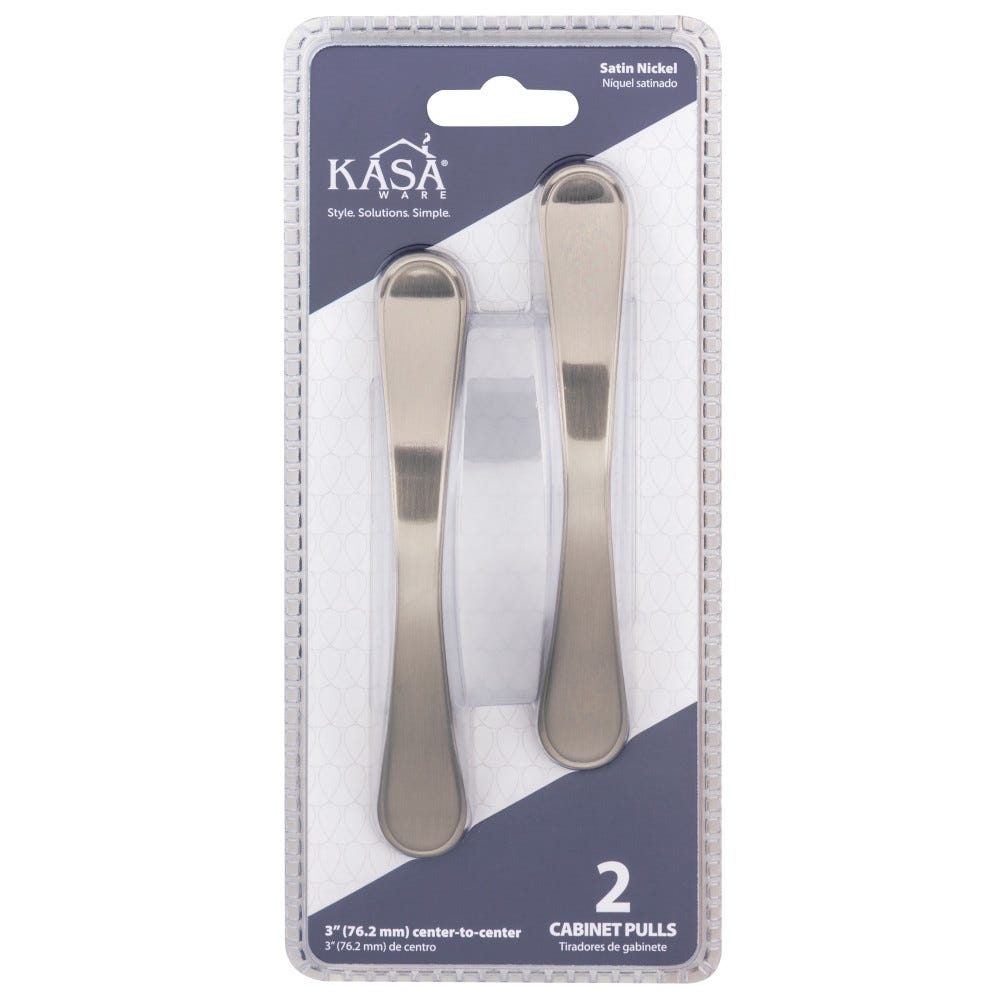 Satin Nickel Cabinet Pulls - 5-1/8" Overall Length, Decorative Hardware by Hardware Resources
