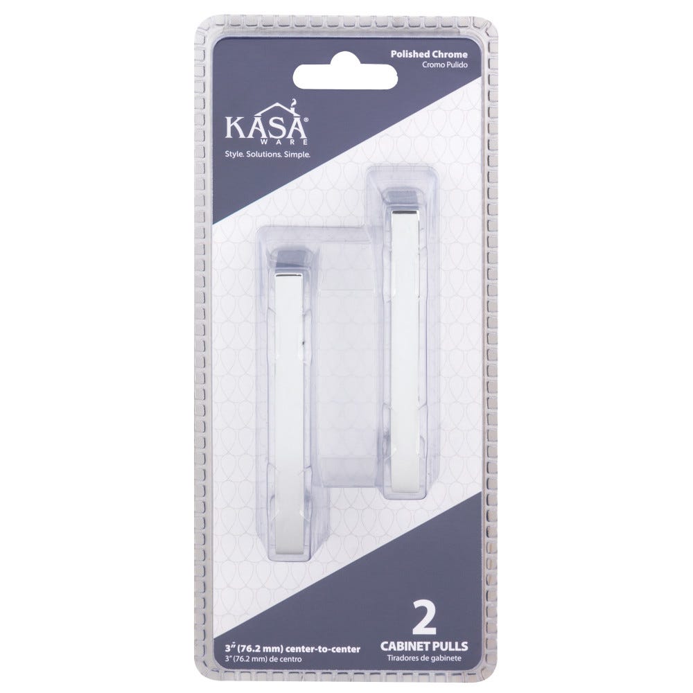Satin Nickel Square Bar Pulls 3-3/8" length decorative hardware from Hardware Resources