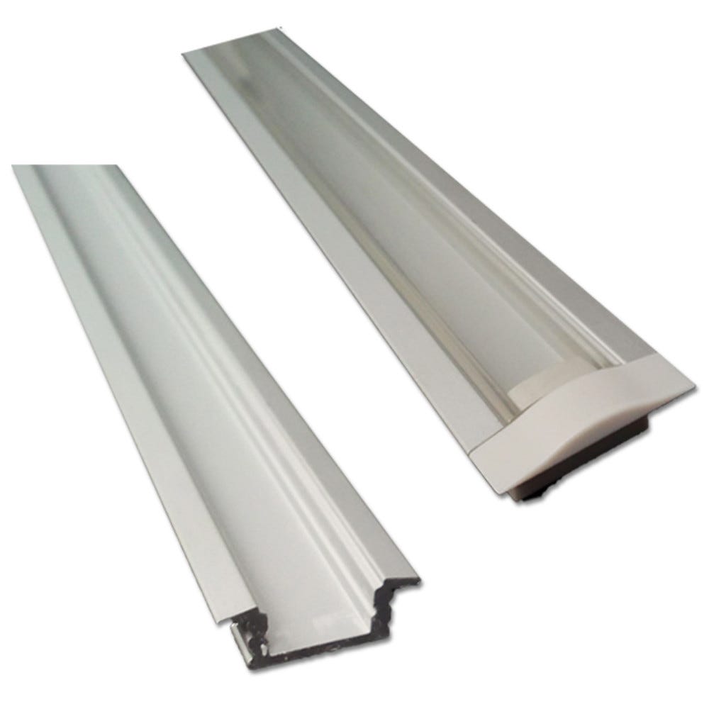 48-inch Recessed 002 T-Style Housing with Clear Lens, modern design, lighting fixture, sleek finish