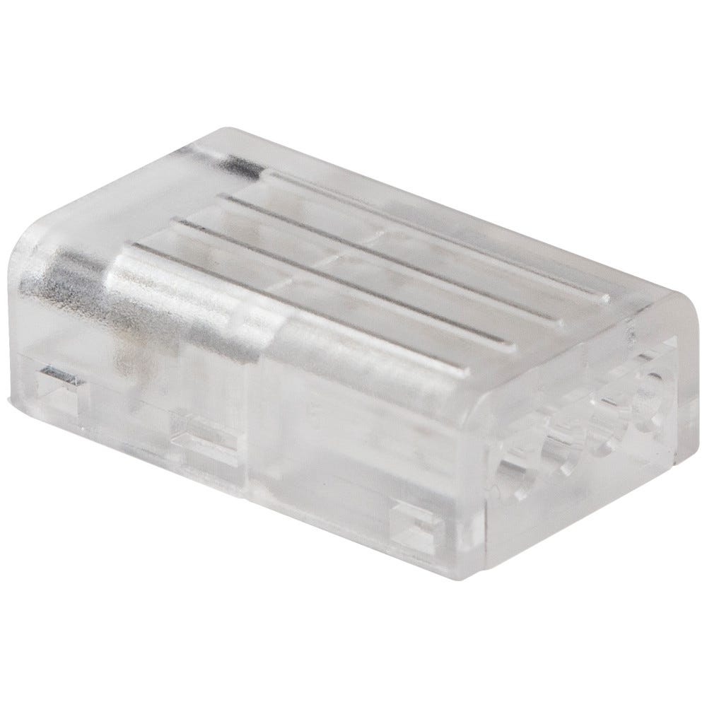 10mm RGB Wire-To-Tape Snap Connector with Individual Wire Guides in sleek design, perfect for lighting projects