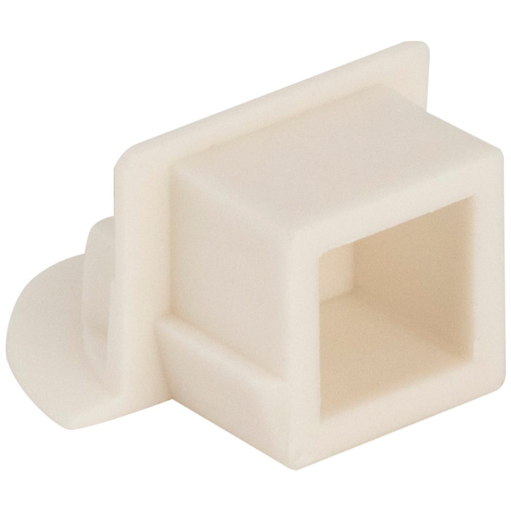 End Caps, 002XL Series Aluminum Profile, White finish, aluminum material