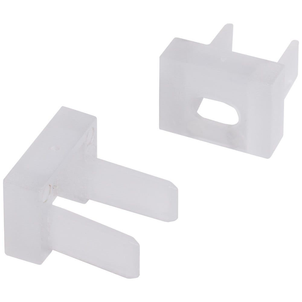 Clear Plastic End Cap in transparent finish with dual mount aluminum housing for lighting solutions
