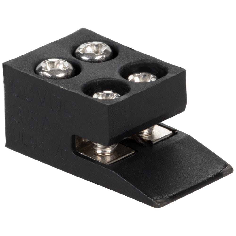 8-10 mm Ez Ramp Connector in Black, 100 pack, durable material for tape lighting