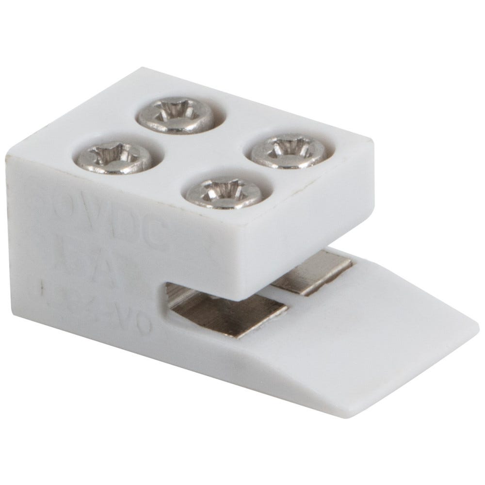 8-10 mm Ez Ramp Connector 100 Pack - White, connectors for tape lighting, easy installation, hardware resources