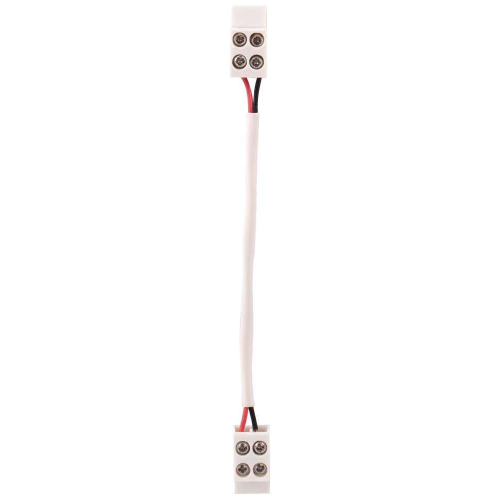 3-Pack White Corner Connector for 8mm or 10mm 2-Wire Tape Light, white finish, designed for seamless lighting transitions