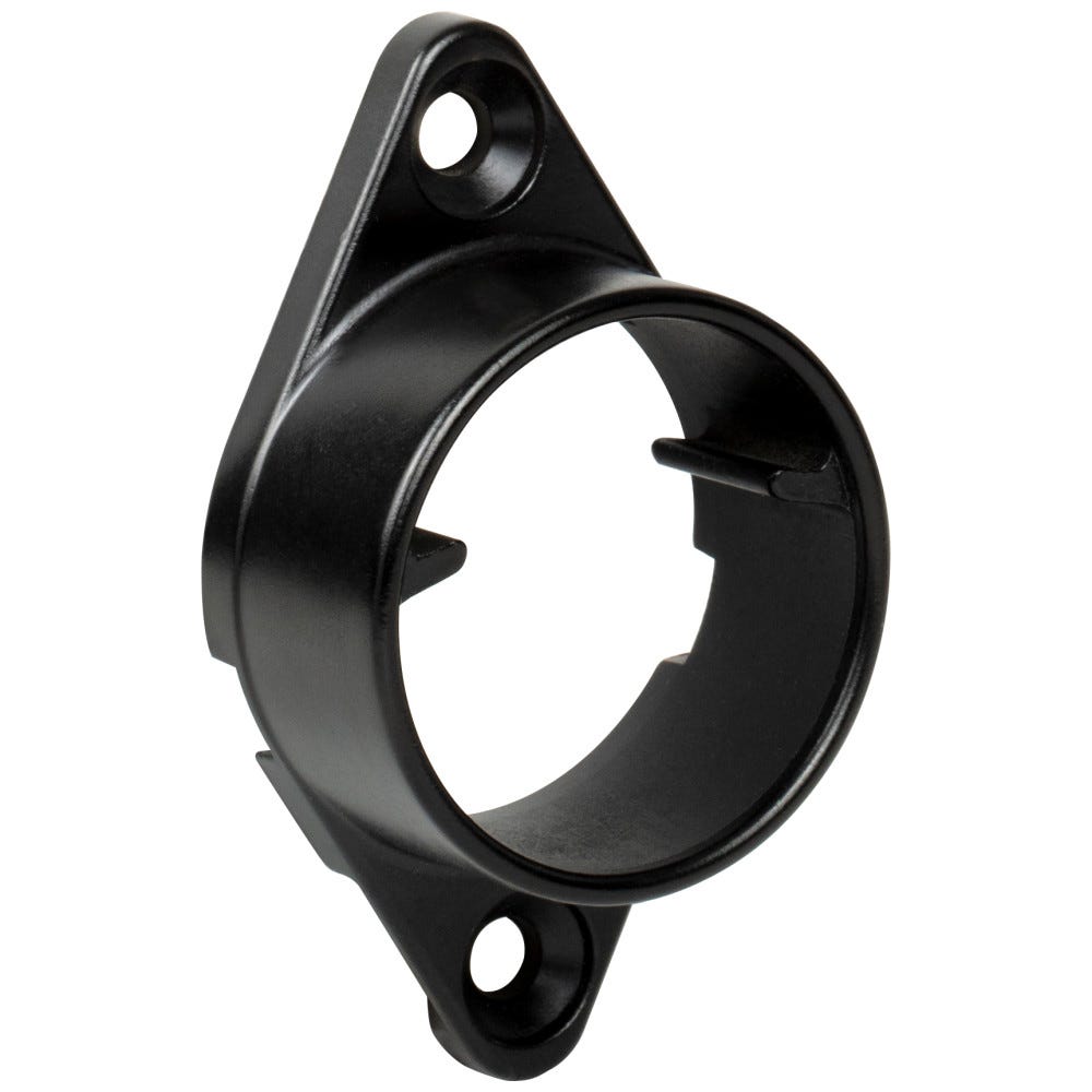 Flange Set, Lighted Closet Rod in Black, sleek modern design, perfect for closet illumination