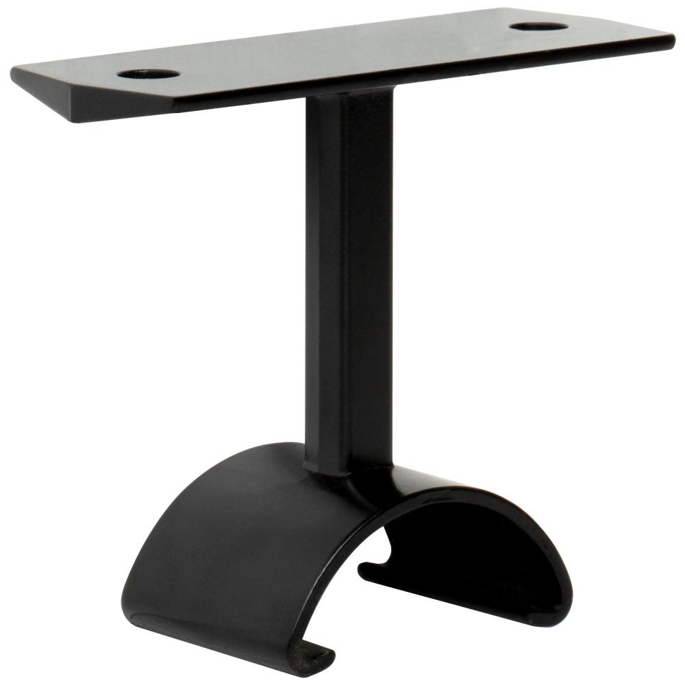 Top-Mounted Support Lighted Closet Rod in Black, modern design, stylish finish, functional lighting solution