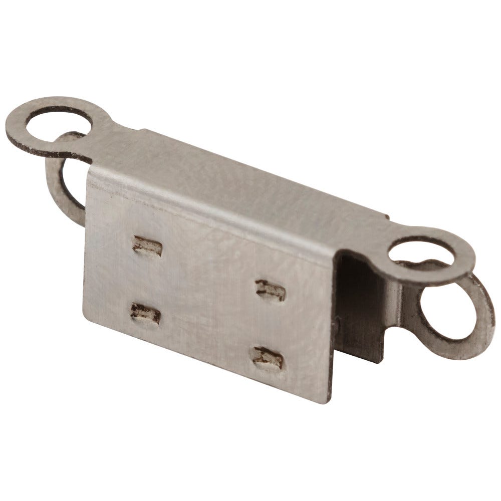 Neon Side Bend Mounting Clip in stainless steel finish, designed for secure neon light installation, durable and sleek