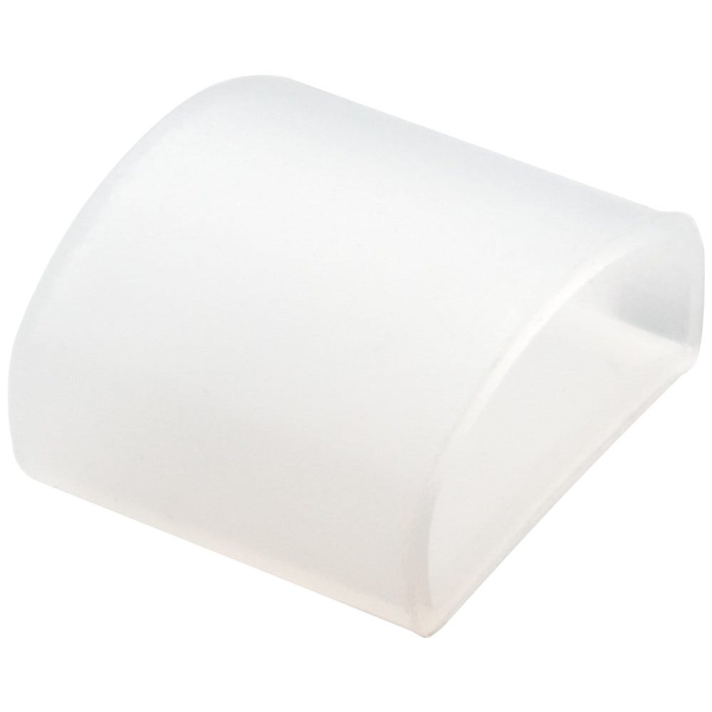 Neon Top Bend End Cap in clear silicone for lighting installations, perfect for seamless transitions and stylish finishes