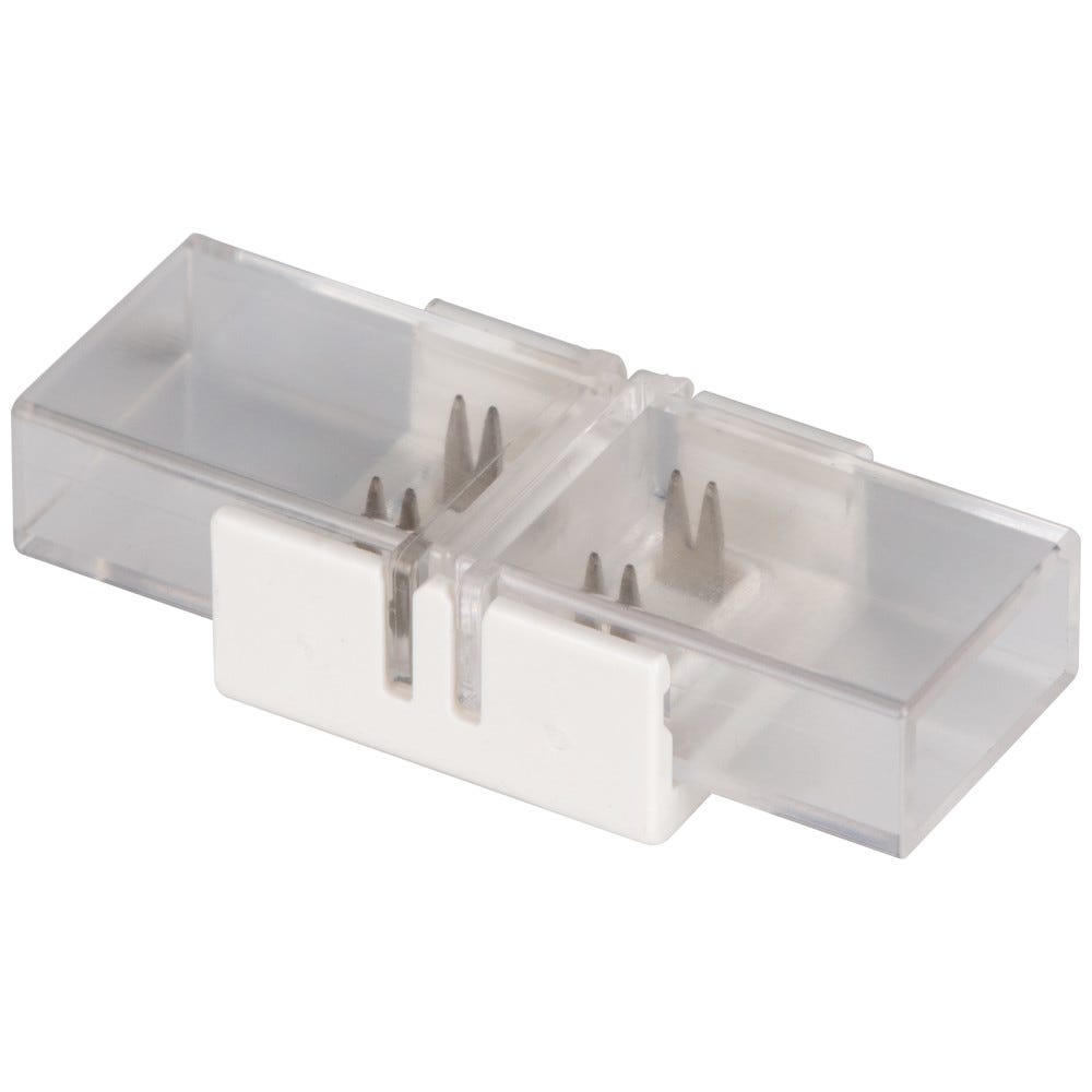 Neon Top Bend Light Connector in white silicone, ideal for seamless lighting transitions and modern aesthetics