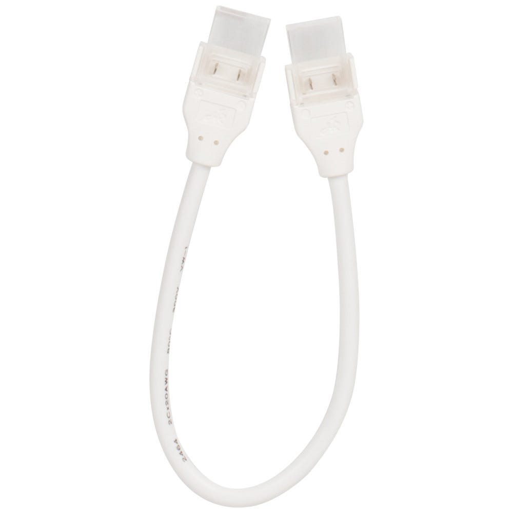 Neon Top Bend Linking Connector 7in in white silicone material