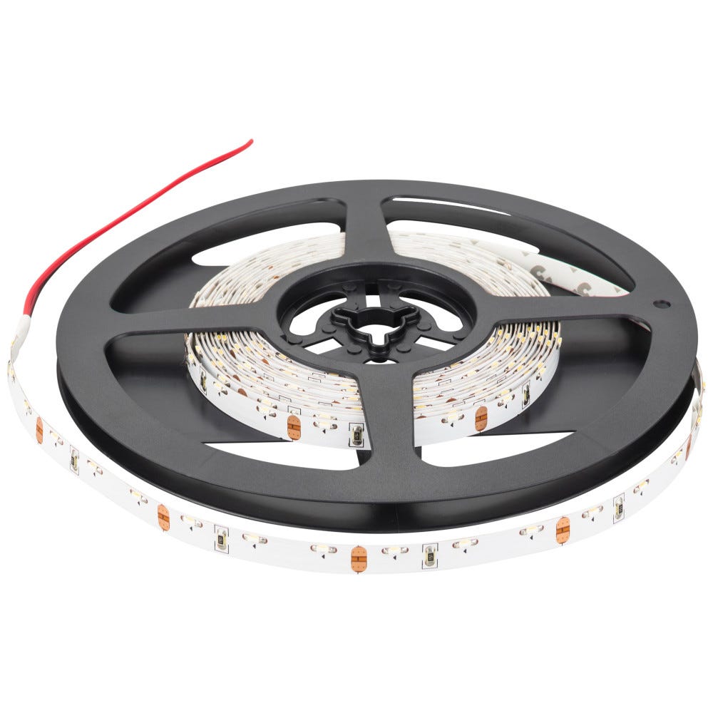 16 Ft 12v Side-View LED Tape Light in Soft White, 1.6 Watts/Ft, Accent Output, Non-Waterproof IP20 Rated