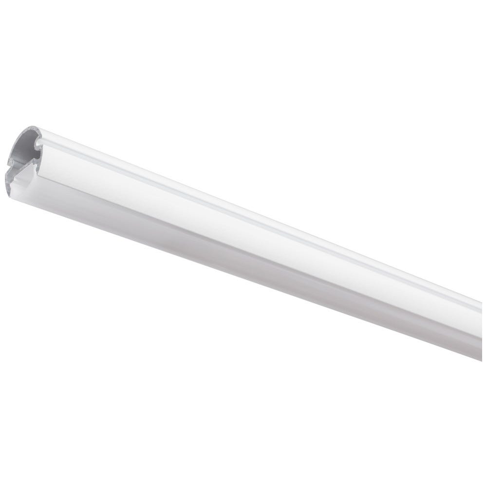 30" LED Lighted Closet Rod in white finish, 4000K color temperature, 7W power, designed for bright closet illumination