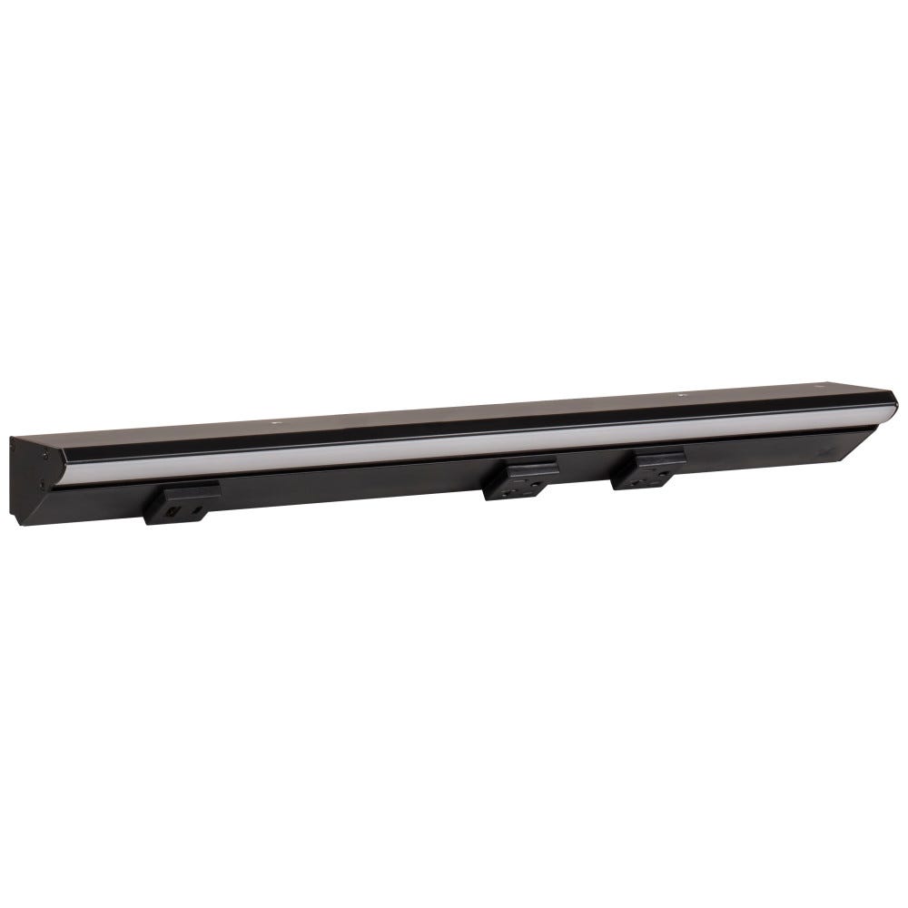 18-1/2" LPS RM Series Light & Power in black powder finish with USB-Ac port and receptacles