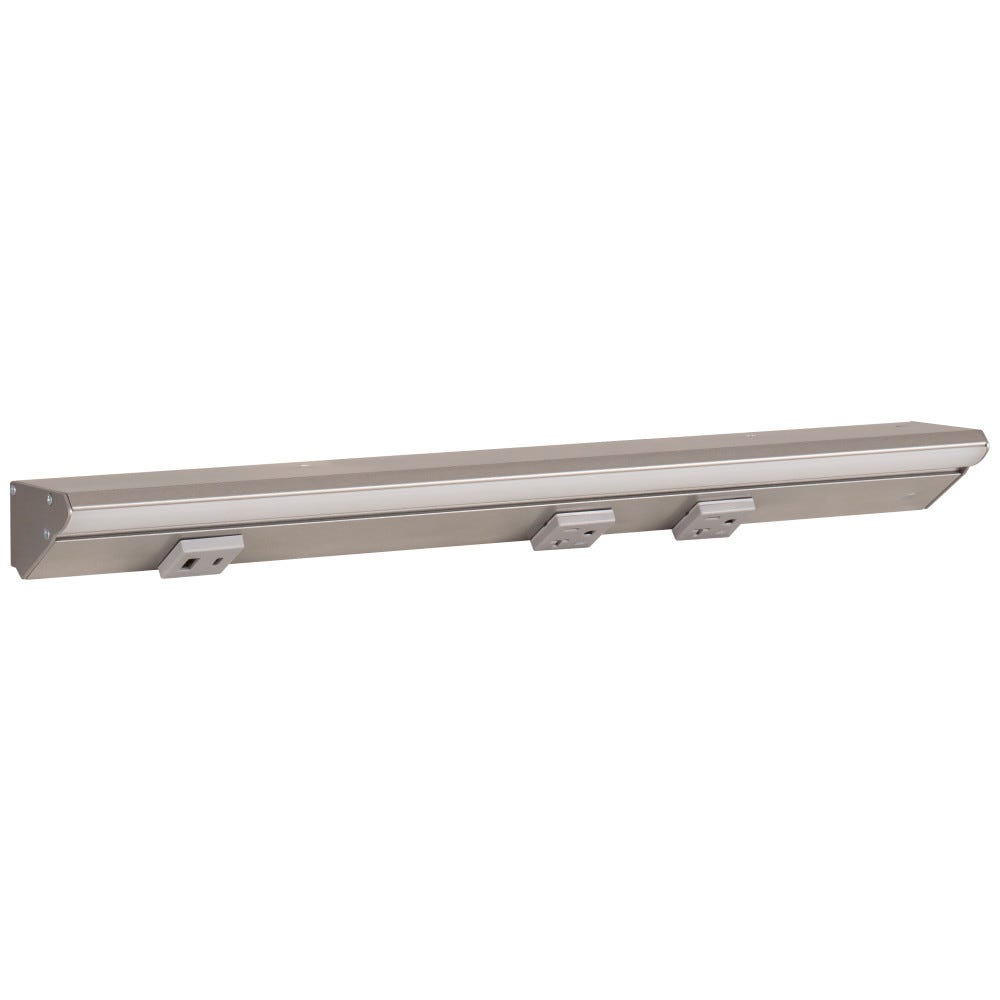 18-1/2" LPS RM Series Satin Nickel Power Solution with Grey Receptacle, USB-Ac Port