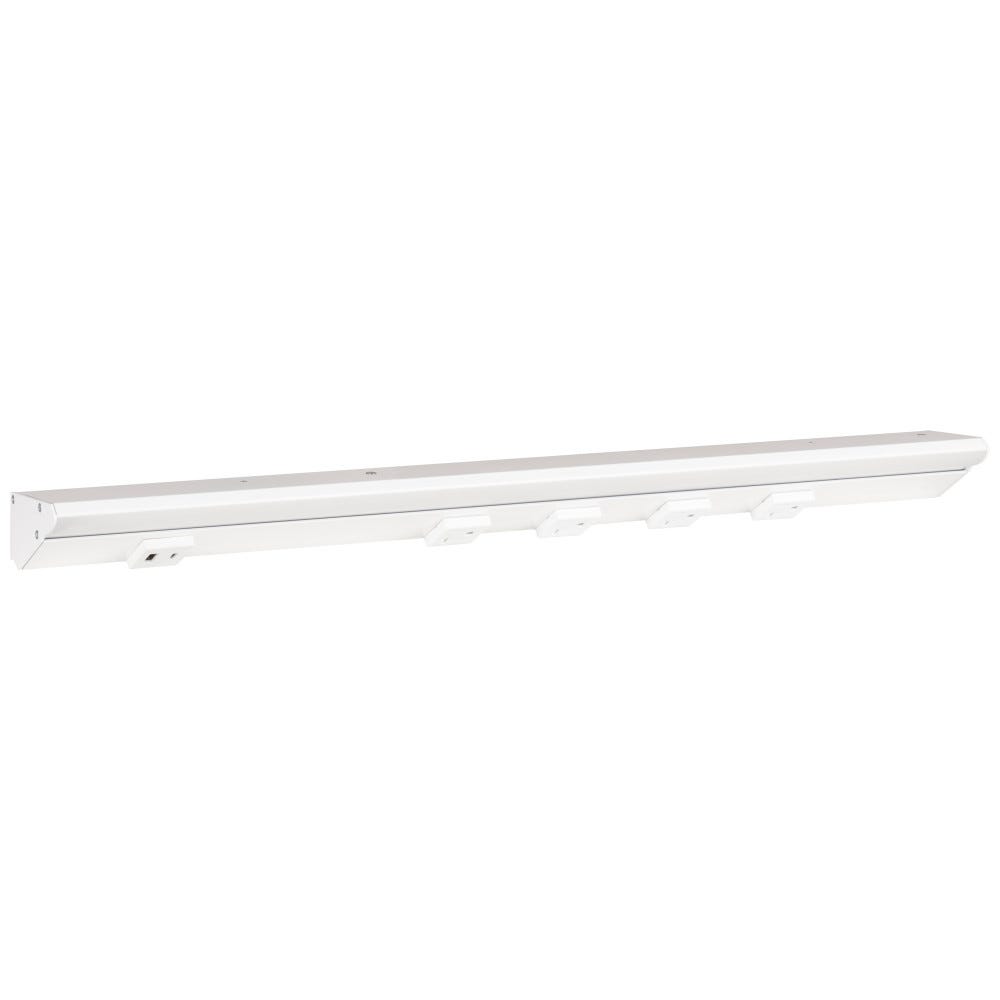 24-1/2" LPS RM Series 600 Lumens 12 Watts Lighting Fixture in White Powder Finish with USB-AC Outlet
