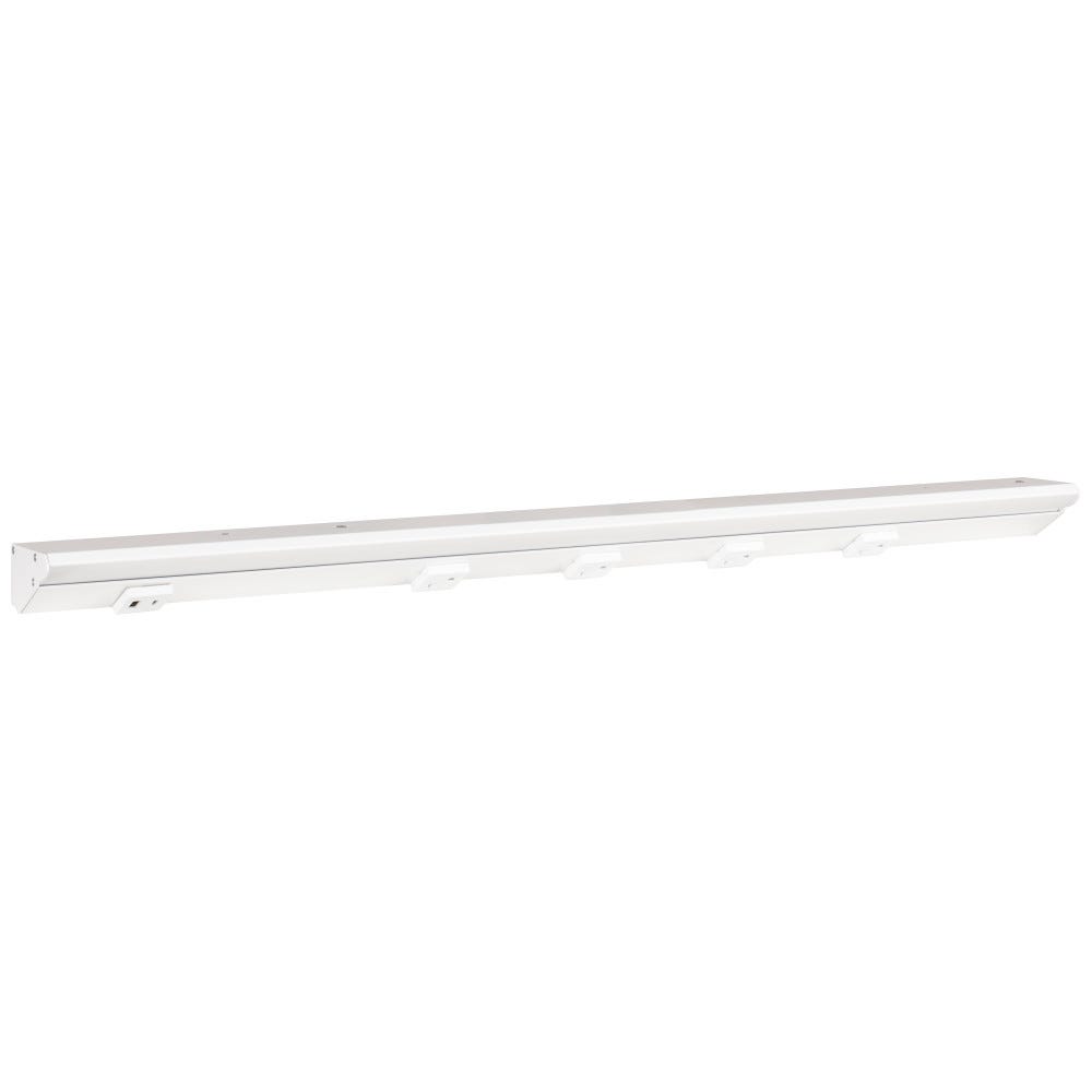 30-1/2" LPS RM Series light fixture in white powder finish with USB and receptacles