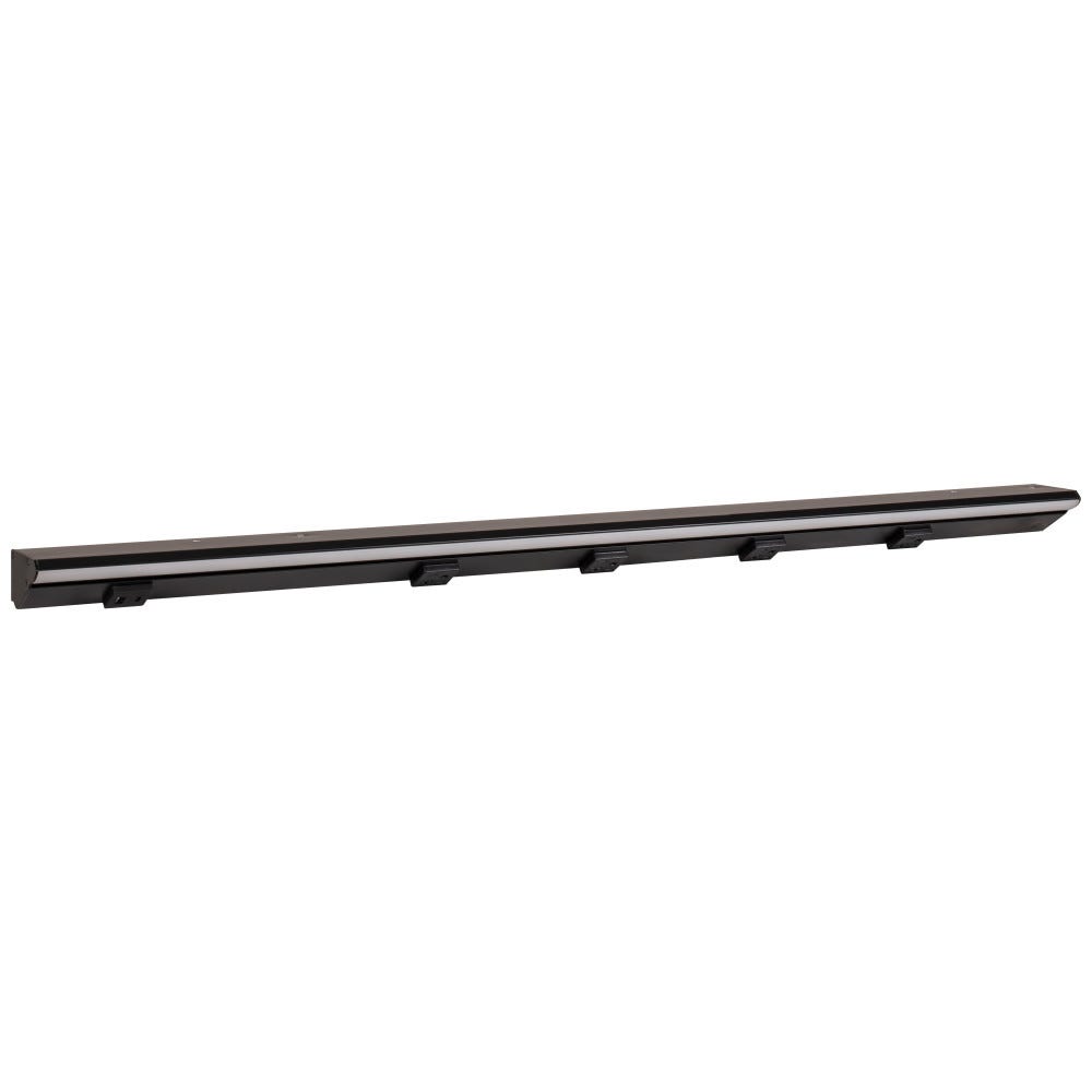 36-1/2" LPS RM Series power outlet in black powder finish with 4 receptacles and 1 USB-Ac port
