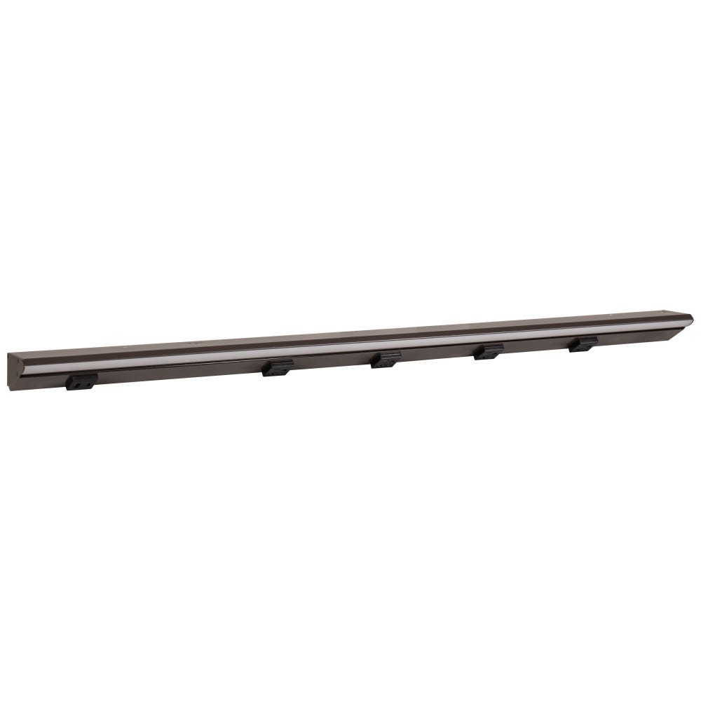 36-1/2" LPS RM Series light fixture in bronze powder finish with USB and receptacles