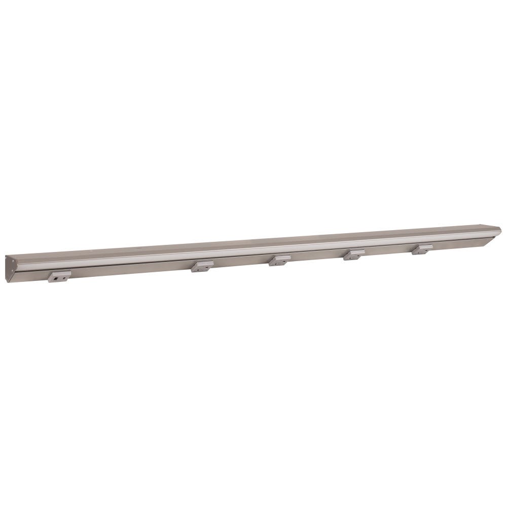 36-1/2" LPS RM Series Satin Nickel lighting fixture with 4pcs 20A receptacle and 1pcs USB-Ac port