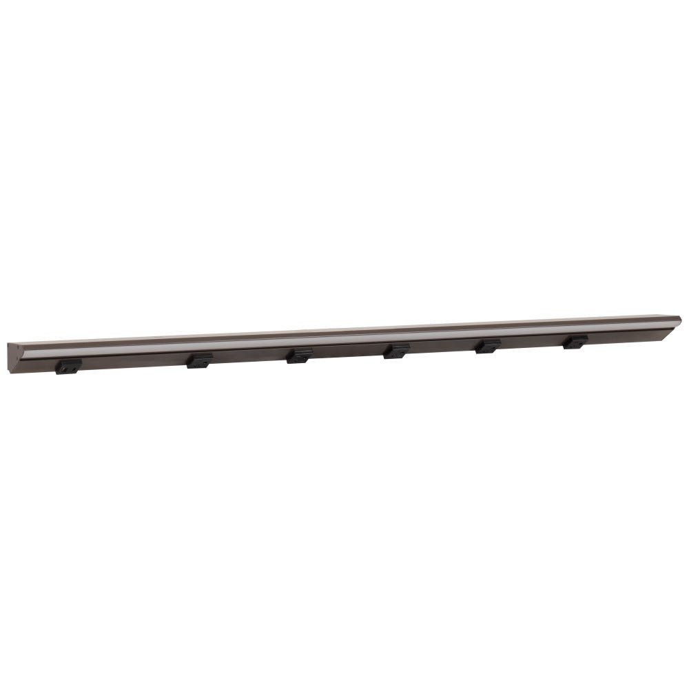 42-1/2" LPS RM Series light fixture in bronze powder finish with USB-Ac port and receptacles