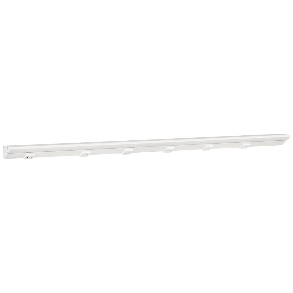 42-1/2" LPS RM Series LED fixture in white powder finish with multiple receptacles and USB-Ac outlet