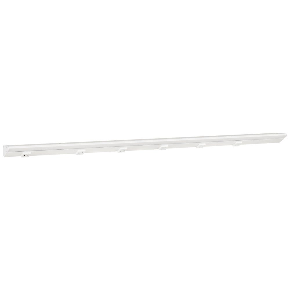 48-1/2" LPS RM Series LED Power Solution in white powder finish with 5 receptacles and 1 USB-AC outlet