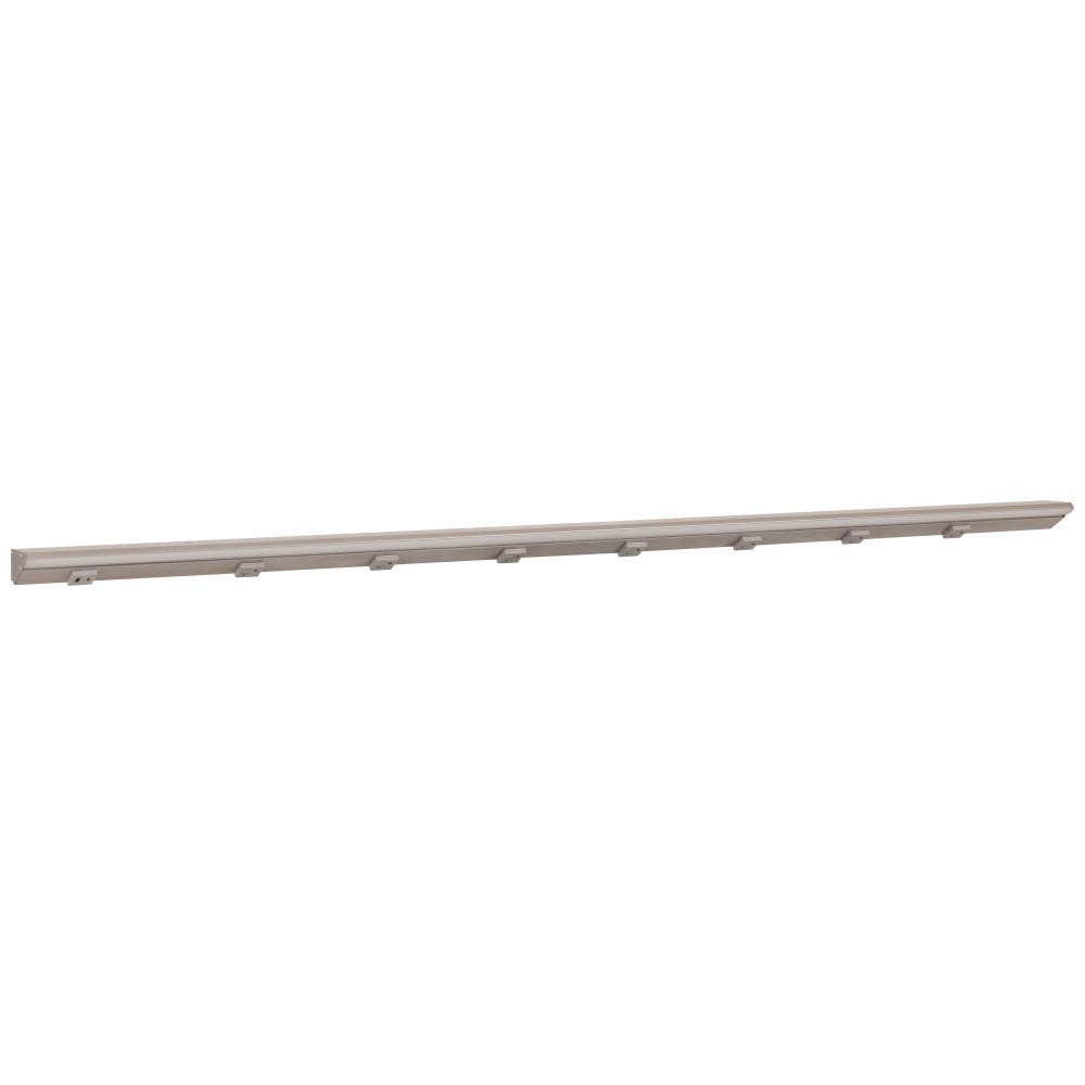Satin Nickel 60-1/2" LPS RM Series Power Solution with USB and receptacles, modern design, versatile lighting fixture