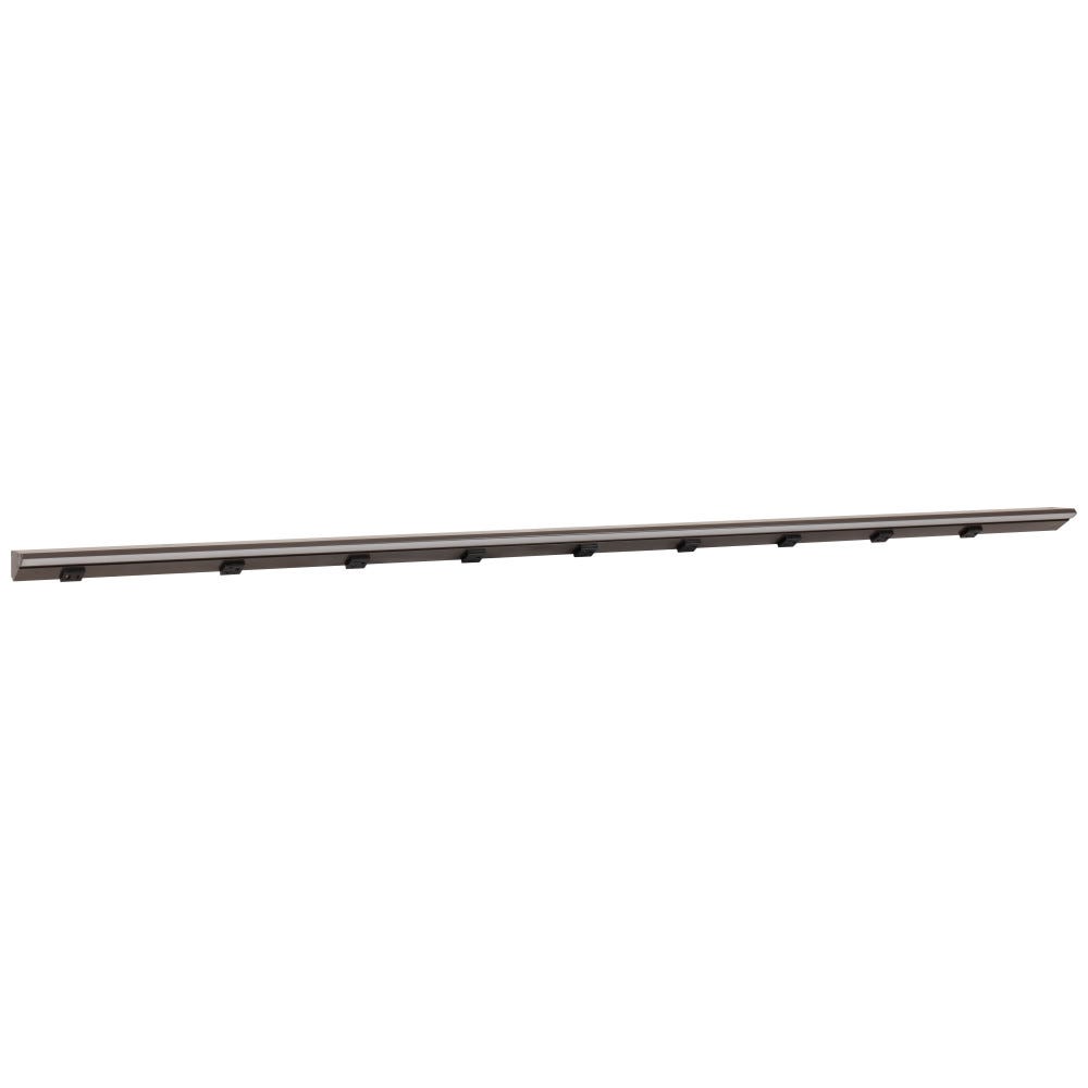 72-1/2" LPS RM Series Light Fixture in bronze powder finish with USB-Ac outlet and multiple receptacles