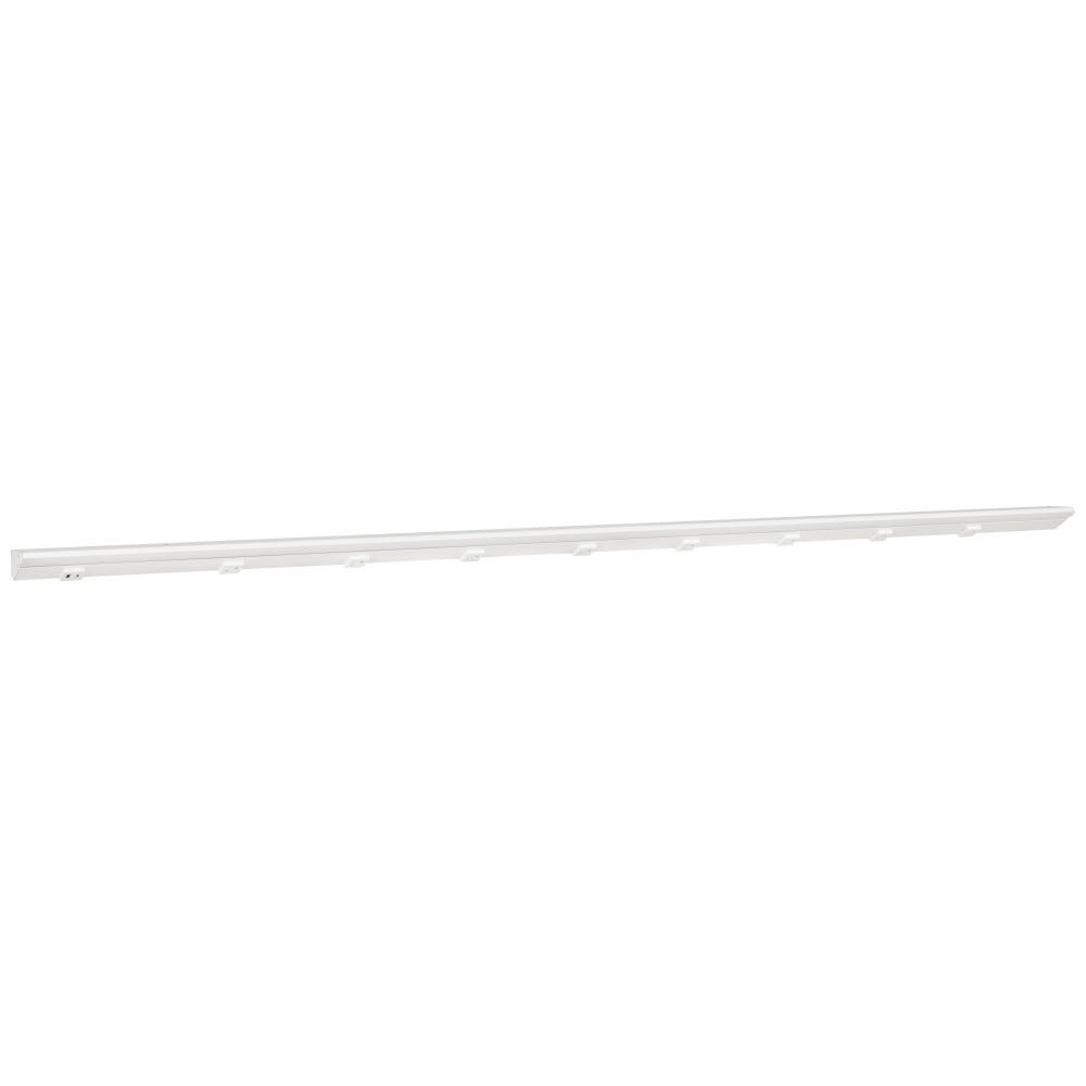72-1/2" LPS RM Series lighting fixture in white powder finish with USB-Ac outlet and receptacles