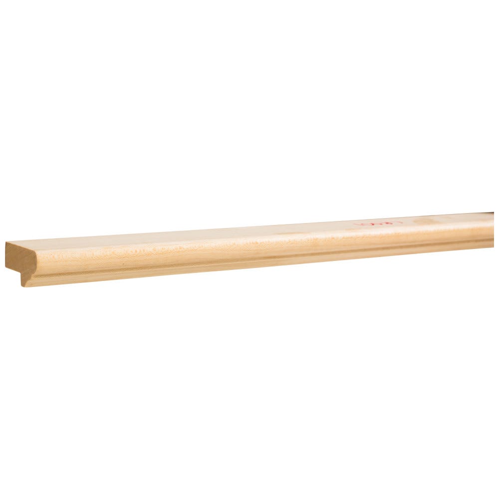 1-1/2" x 13/16" Alder Light Rail Moulding, natural wood finish, 8 ft stick, hardwood material