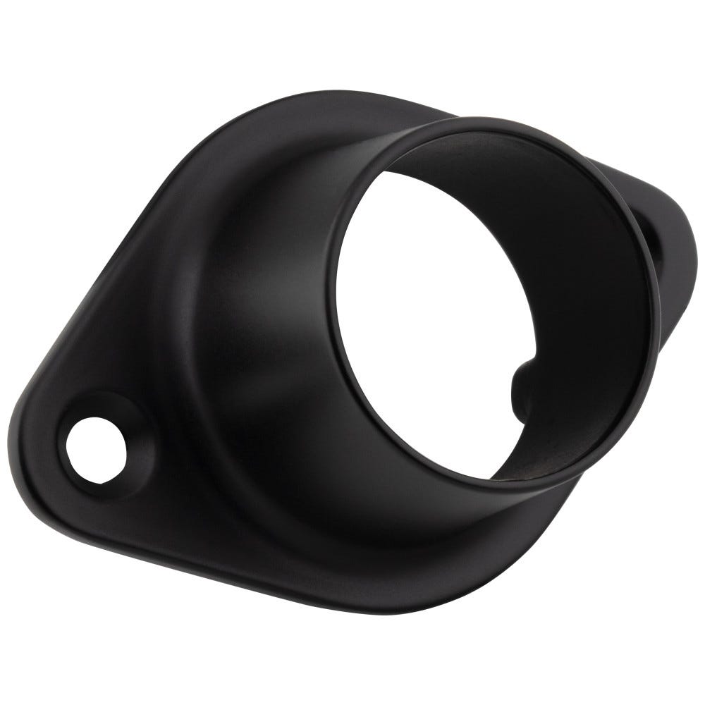 Closed Mounting Bracket for 1" and 1-1/16" Round Closet Rod in Matte Black, durable and stylish organizer accessory
