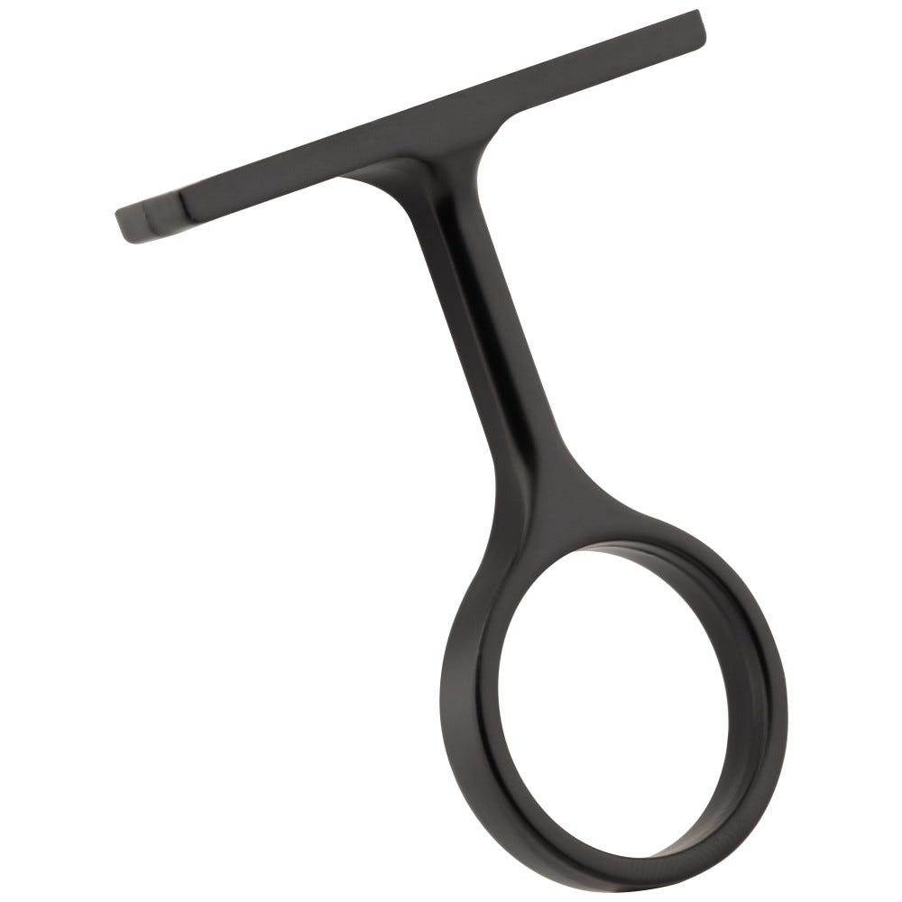Matte Black Center Support Bracket for 1" and 1-1/16" Round Closet Rod, durable metal construction